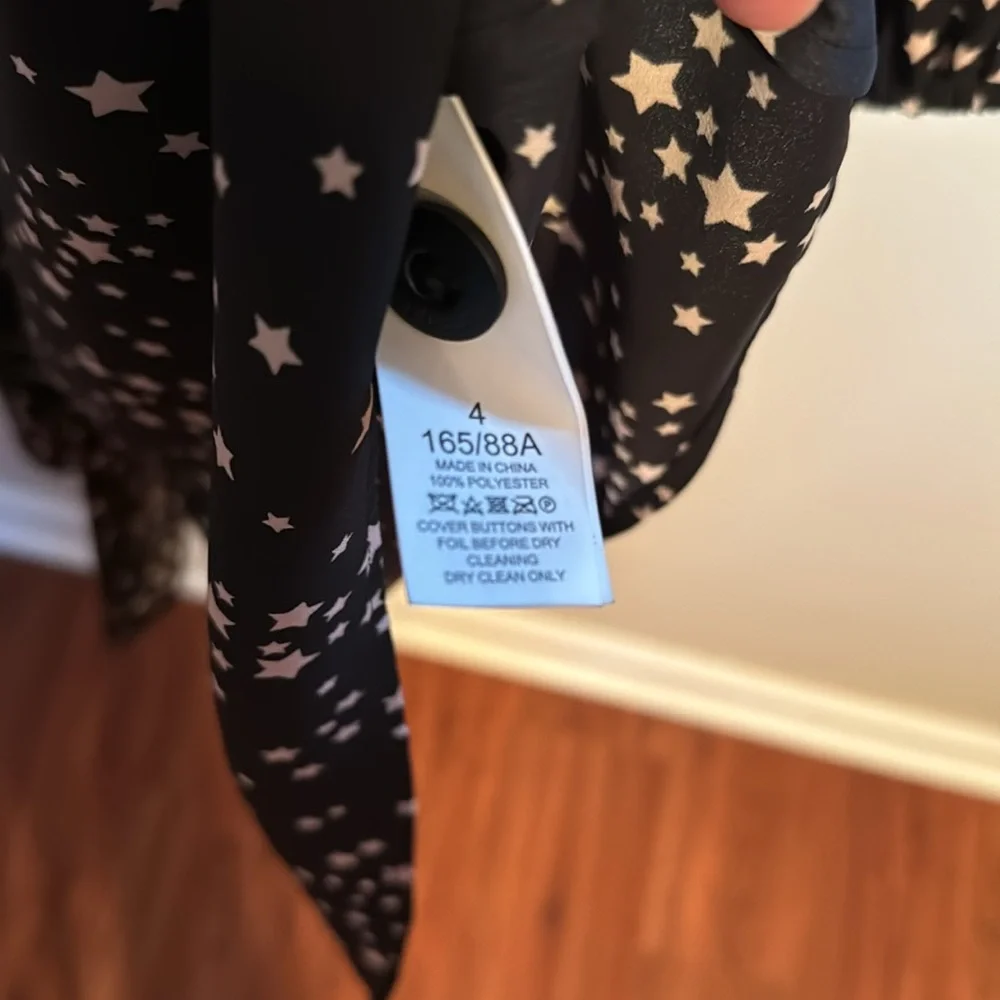 ✨NWT Kate Spade Scattered Stars ShirtDress Midi Length Size 4
